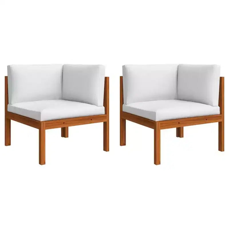 vidaXL Set da Salotto da Giardino Crema Legno massello di acacia Grande Set da Salotto da Giardino