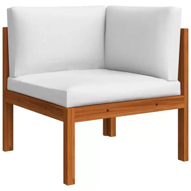 vidaXL Set da Salotto da Giardino Crema Legno massello di acacia Grande Set da Salotto da Giardino