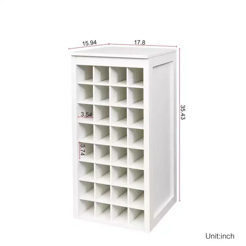 Mobile contenitore con cassetti bianco/noce/marrone noce – Stile Credenza