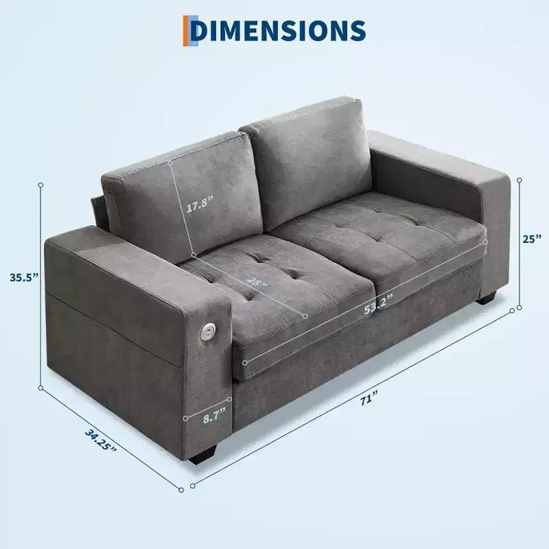 Divano in ciniglia grigio/bianco sporco di metà secolo, 2 posti, 180 cm