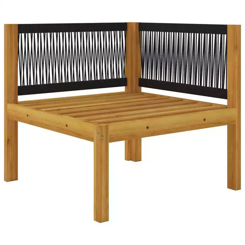vidaXL Salotto da Giardino Sezionale con Cuscini in Legno Massello di Acacia