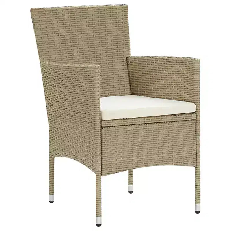 vidaXL Set da pranzo da giardino 3 pz Posti a sedere per esterni - Beige
