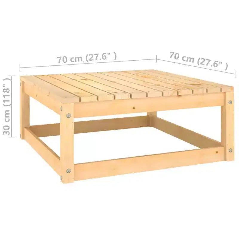 vidaXL Set mobili da giardino 5 pz Divano da esterno sezionale Legno massello di pino – Naturale Con cuscini