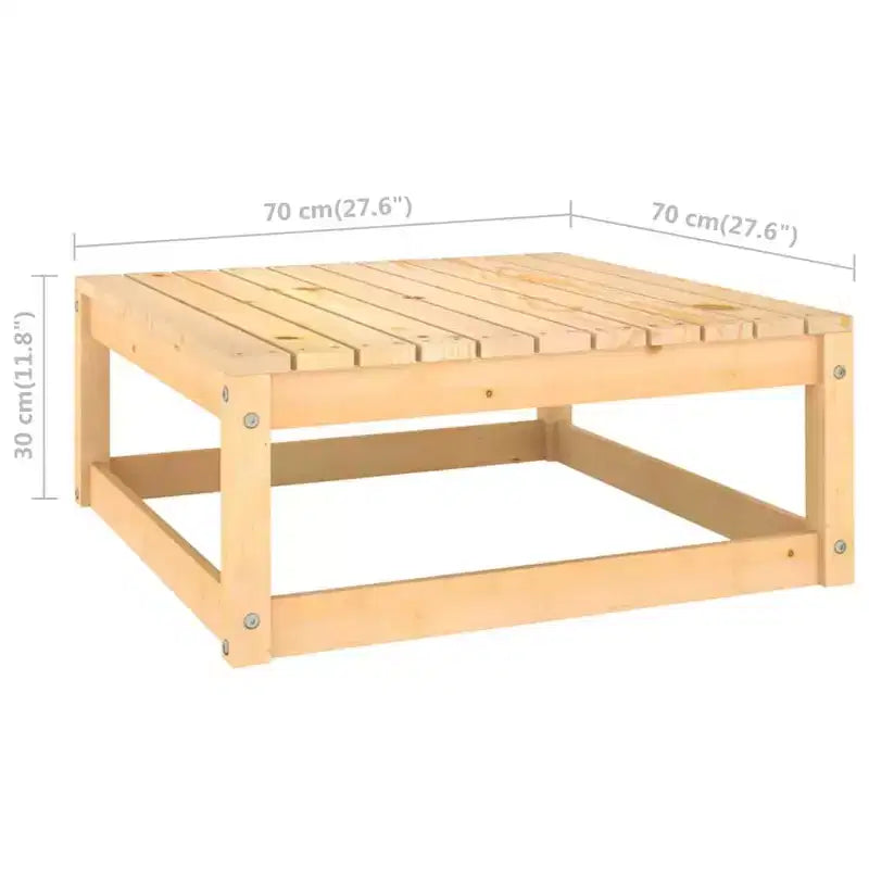 vidaXL Set salotto da giardino 8 pz con cuscini, legno massello di pino - Naturale Con cuscini