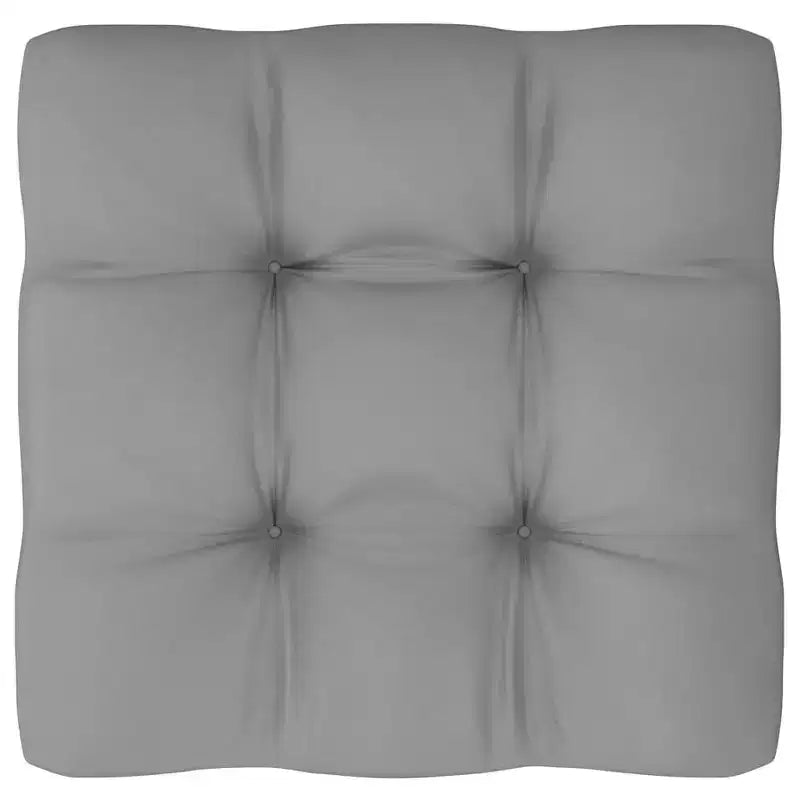 vidaXL Set Lounge da Giardino Legno naturale, Grigio Legno di pino massiccio, 100% poliestere