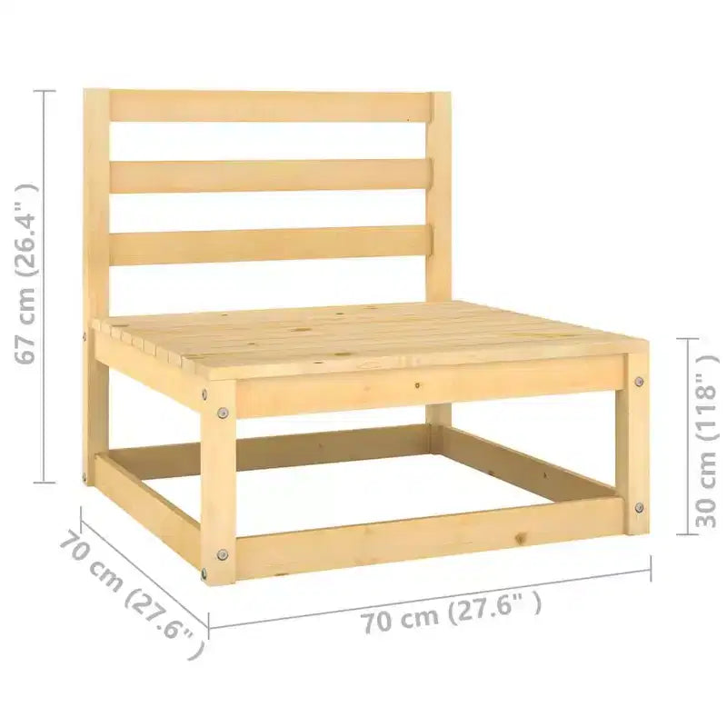 vidaXL Set di Mobili da Giardino Modulare Quadrato Moderno