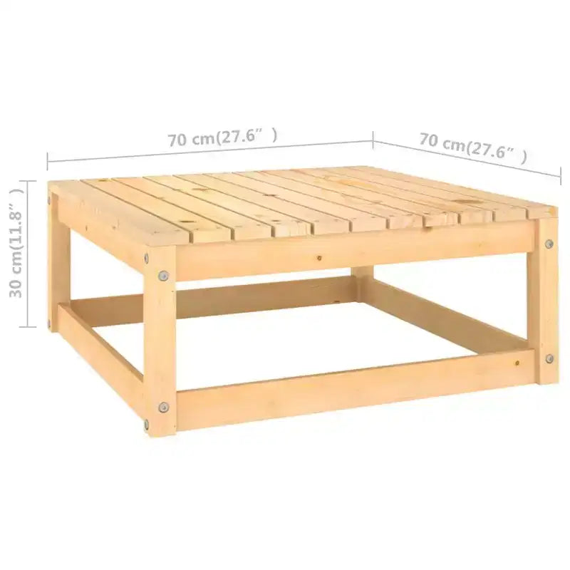 vidaXL Set Divani da Giardino 9 pz con Cuscini in Pino Massello - Naturale Con Cuscini