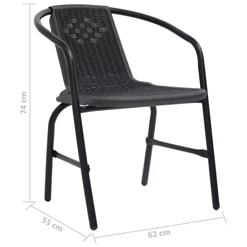 vidaXL Set divani da giardino, divani componibili da esterno con cuscini, in polyrattan