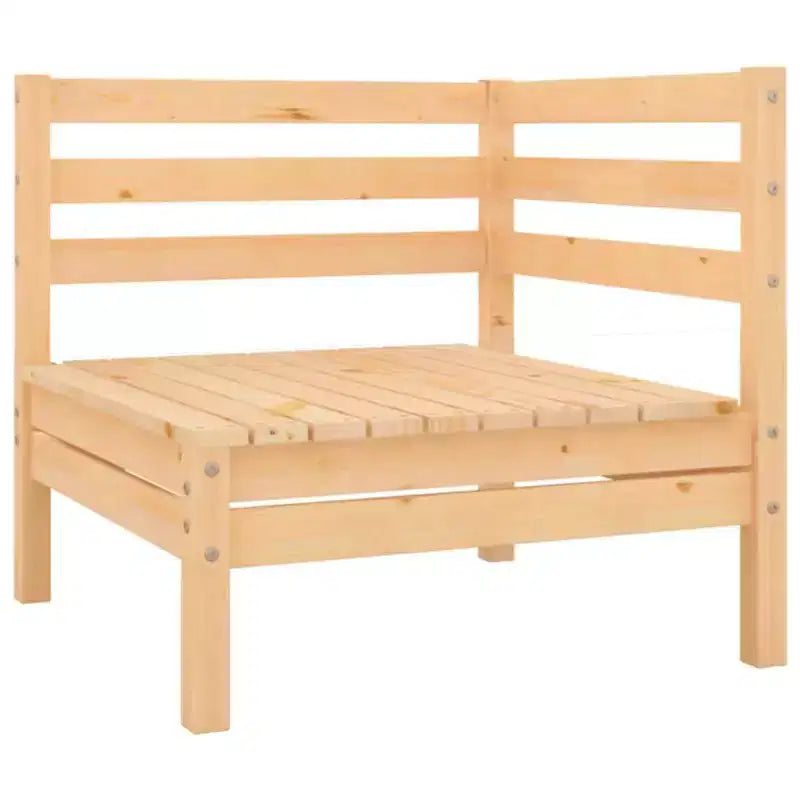 vidaXL Set lounge da giardino Marrone chiaro Legno di pino massello Modulare medio