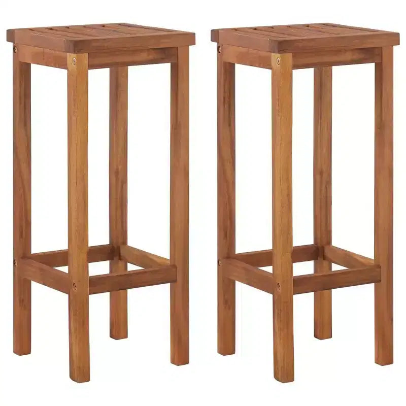 vidaXL Set di Mobili Bar da Esterno Tavolo e Sedie in Legno Massello di Acacia per Giardino Balcone