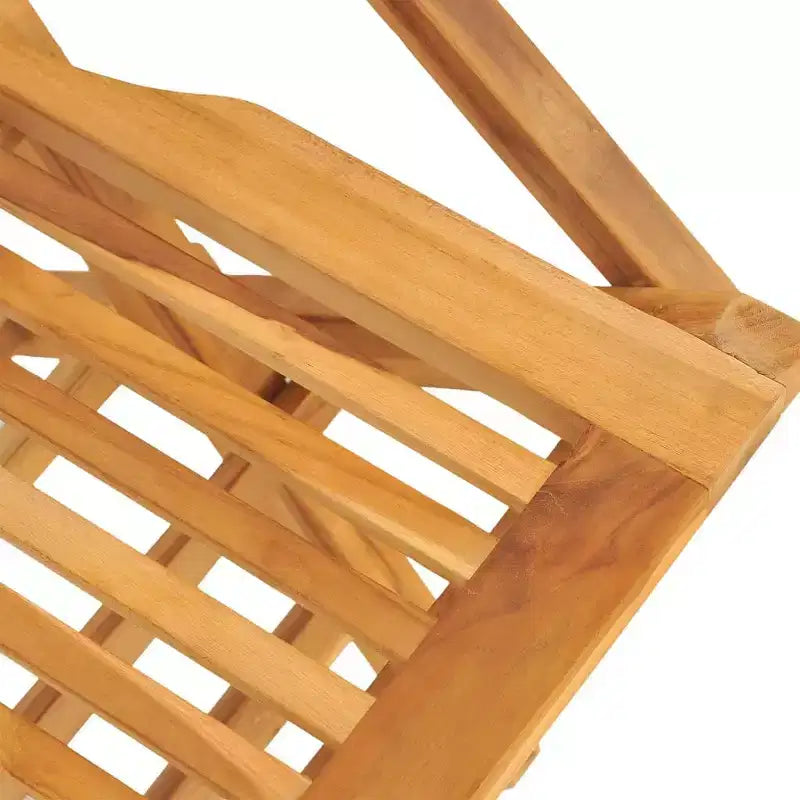 vidaXL Set da pranzo da giardino Teak Legno massello di teak Piccolo pieghevole