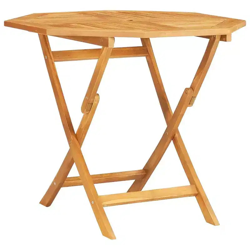 vidaXL Set da pranzo da giardino Teak Legno massello di teak Piccolo pieghevole