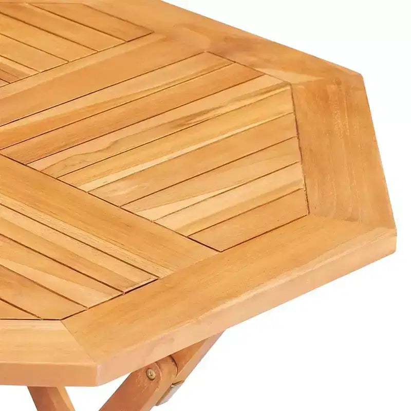 vidaXL Set da pranzo da giardino Teak Legno massello di teak Piccolo pieghevole