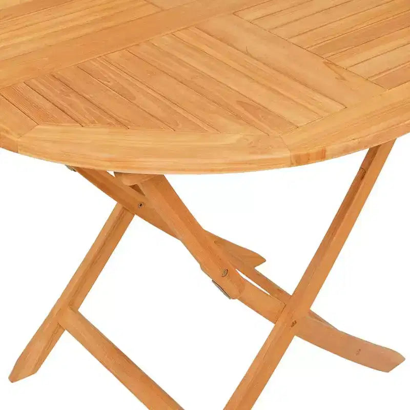 vidaXL Set da pranzo da esterno tavolo e sedie 5 pz in legno massello di teak