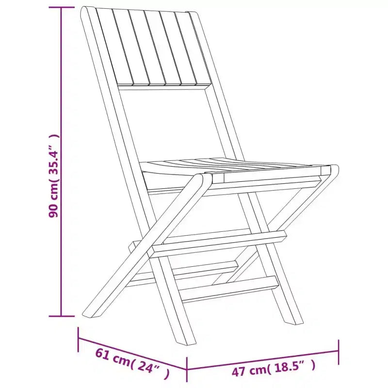 vidaXL Set da pranzo da esterno tavolo e sedie 5 pz in legno massello di teak