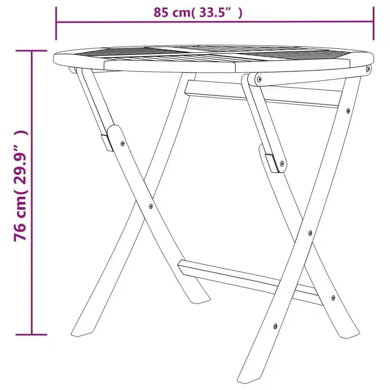 vidaXL Set da pranzo da esterno tavolo e sedie 5 pz in legno massello di teak
