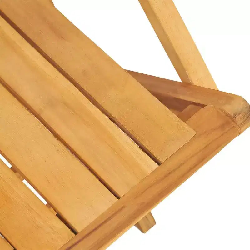 vidaXL Set da Pranzo da Giardino in Teak Naturale Legno Massello di Teak Pieghevole