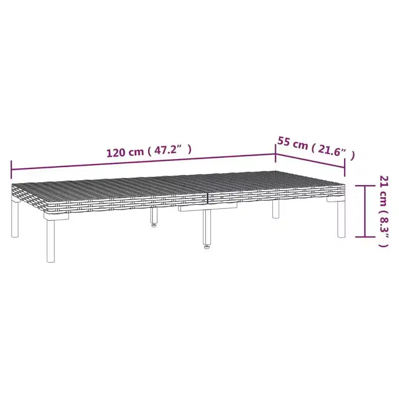 vidaXL Set da Salotto da Esterno a 14 Pezzi Divano Sezionale Grigio Scuro in Poly Rattan con Cuscini per Giardino/Patio/Terrazza
