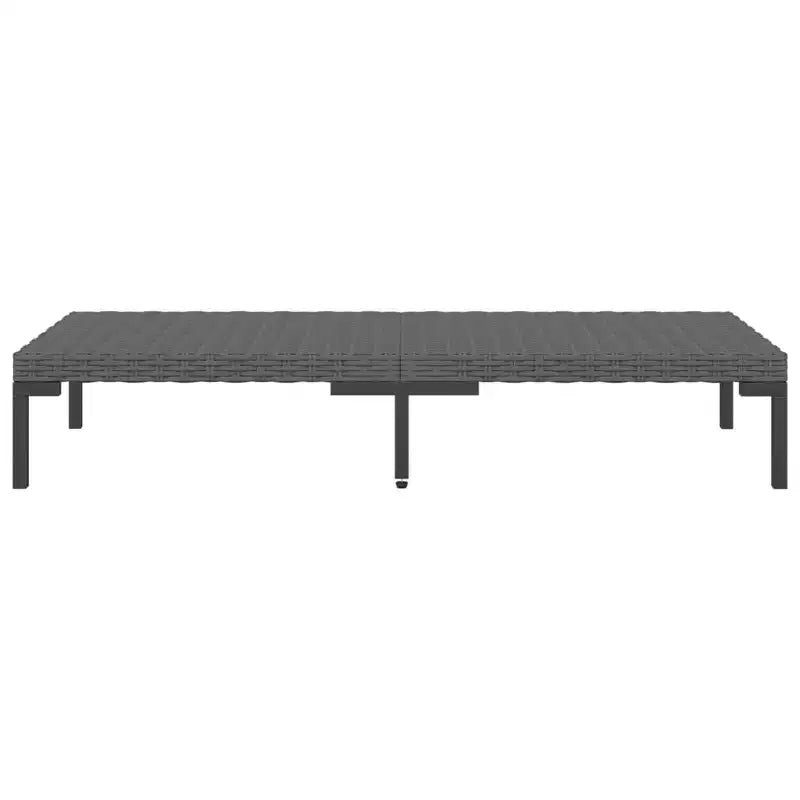 vidaXL Set da Salotto da Esterno a 14 Pezzi Divano Sezionale Grigio Scuro in Poly Rattan con Cuscini per Giardino/Patio/Terrazza