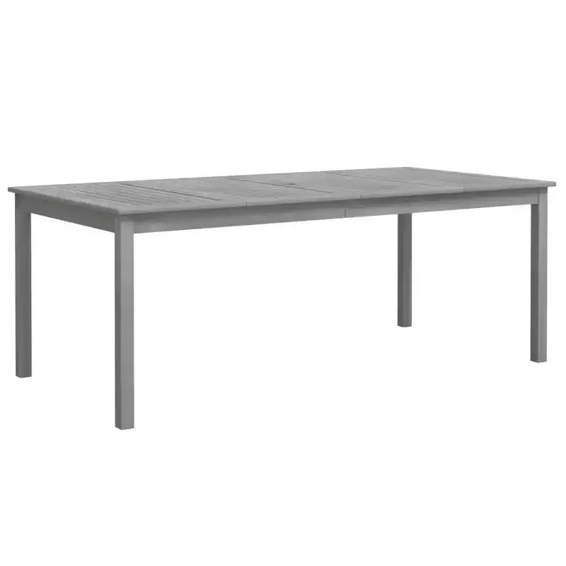 vidaXL Set da Pranzo per Patio Tavolo e Sedie Mobili in Legno Massello di Acacia Grigio
