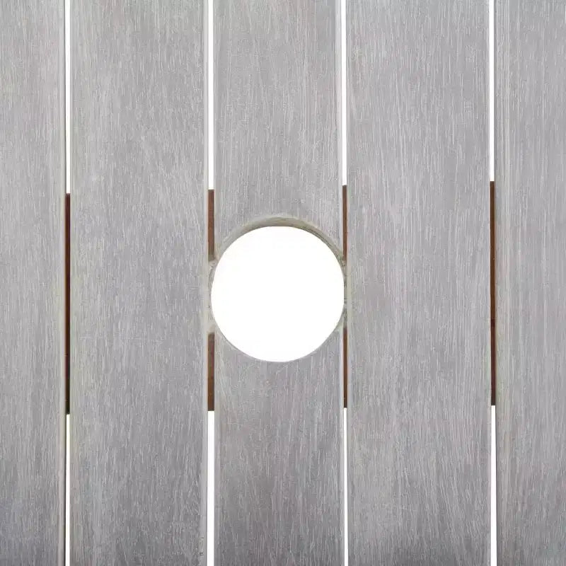 vidaXL Set da Pranzo per Patio Tavolo e Sedie Mobili in Legno Massello di Acacia Grigio