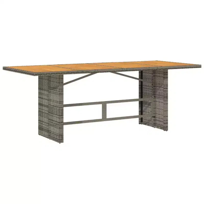 vidaXL Set da Pranzo da Esterno 7 pz con Cuscini in Poly Rattan Grigio