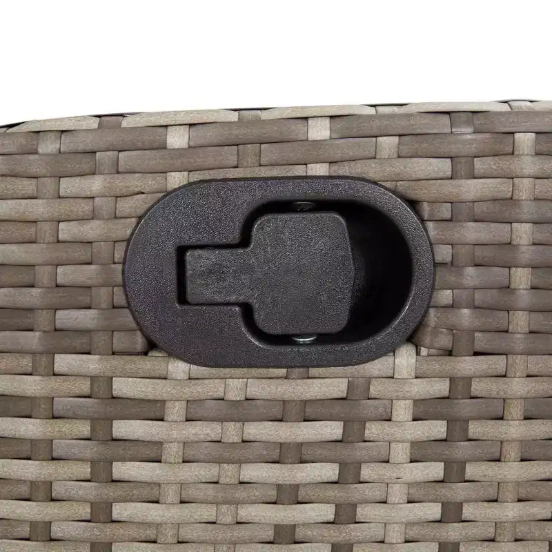 vidaXL Set da Pranzo da Esterno 7 pz con Cuscini in Poly Rattan Grigio