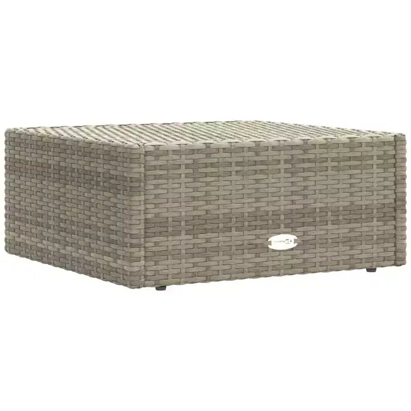 vidaXL - Set di mobili da giardino da 7 pezzi - Divano componibile in polyrattan grigio con cuscini - Sedute modulari per esterni - Sedili regolabili