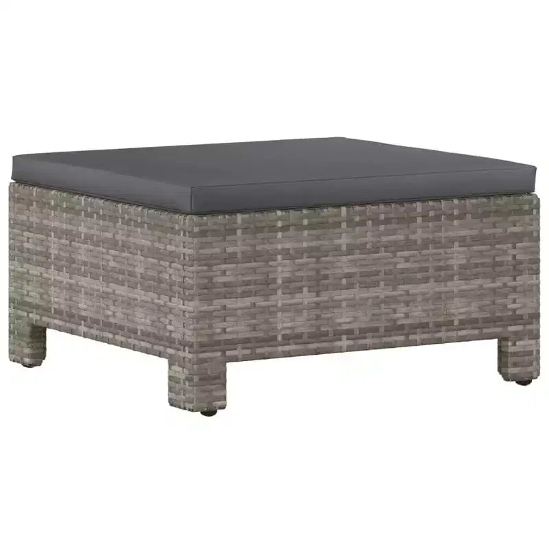 vidaXL Set Mobili da Giardino Set Divani Poltrone con Cuscini Rattan Sintetico Grigio