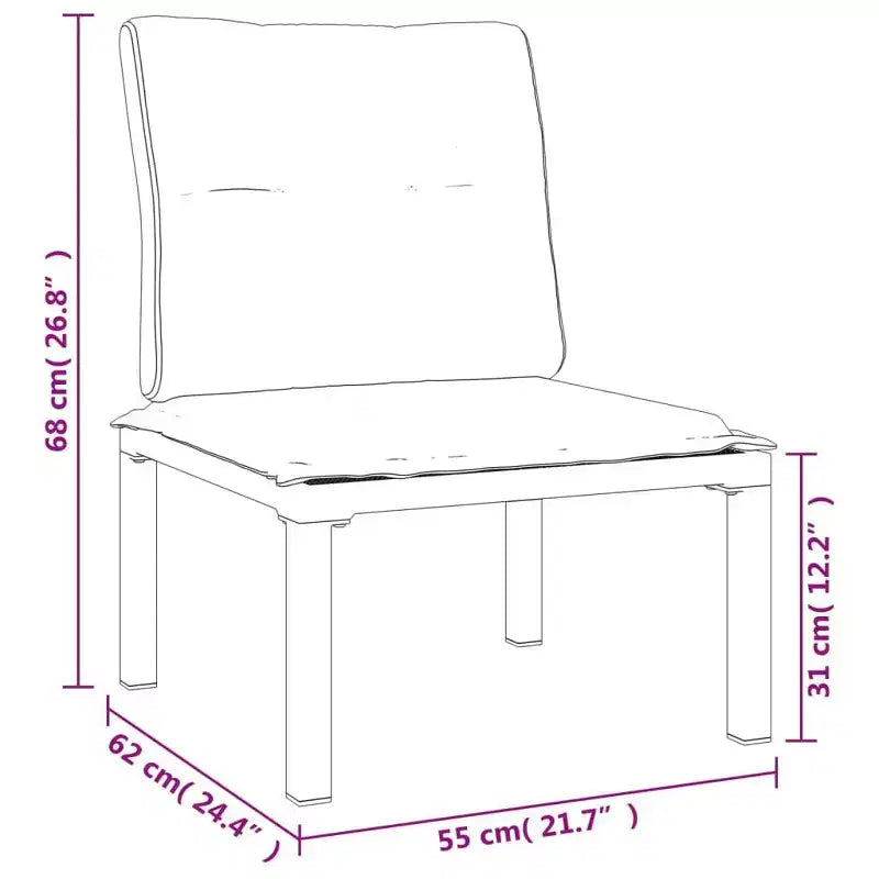 vidaXL Set da Salotto da Giardino Mobili da Esterno in Polirattan Nero e Grigio