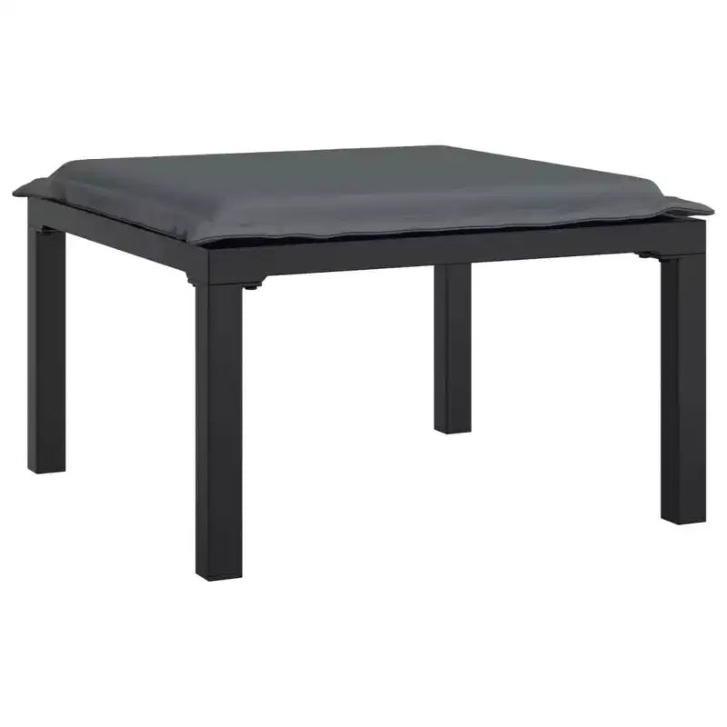 vidaXL Set da Salotto da Giardino Mobili da Esterno in Polirattan Nero e Grigio