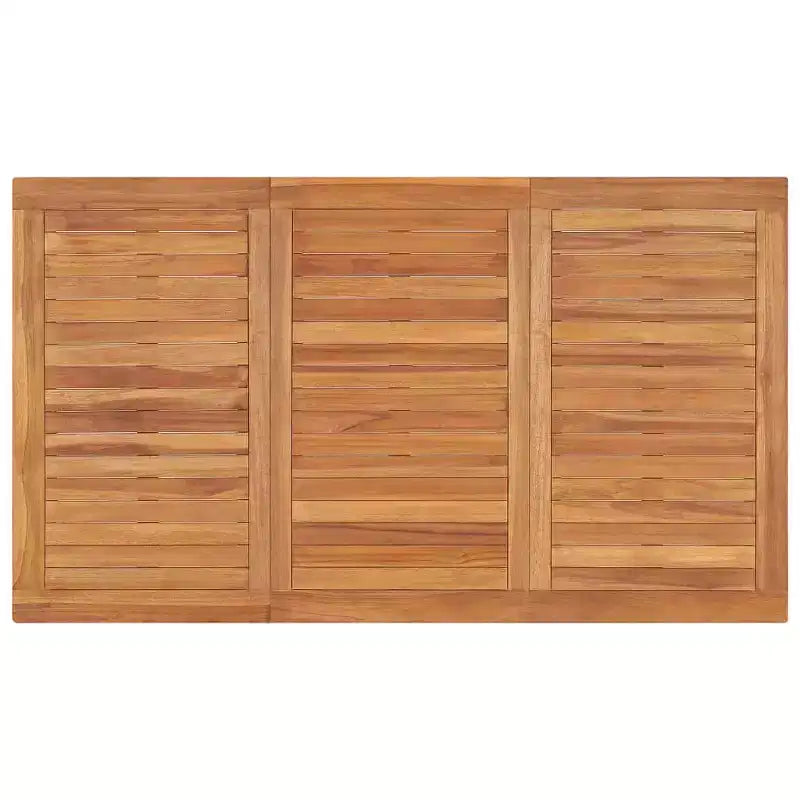 vidaXL Set da pranzo da giardino in legno massello di teak levigato, colore: Naturale
