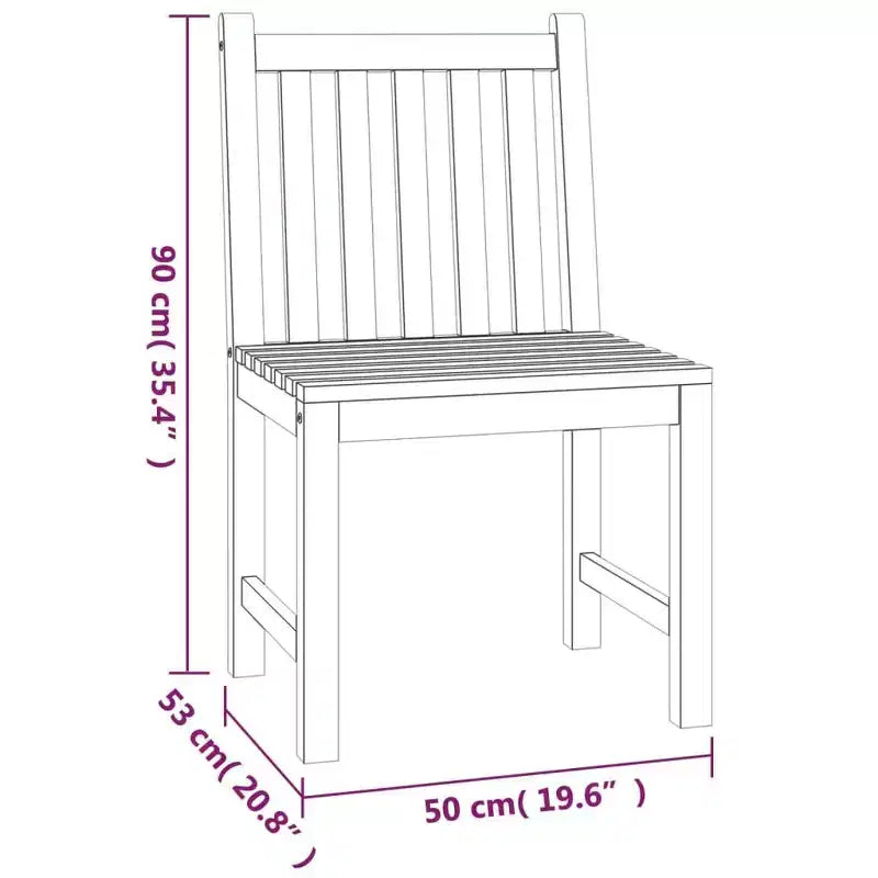 vidaXL Set da pranzo da giardino in legno massello di teak levigato, colore: Naturale