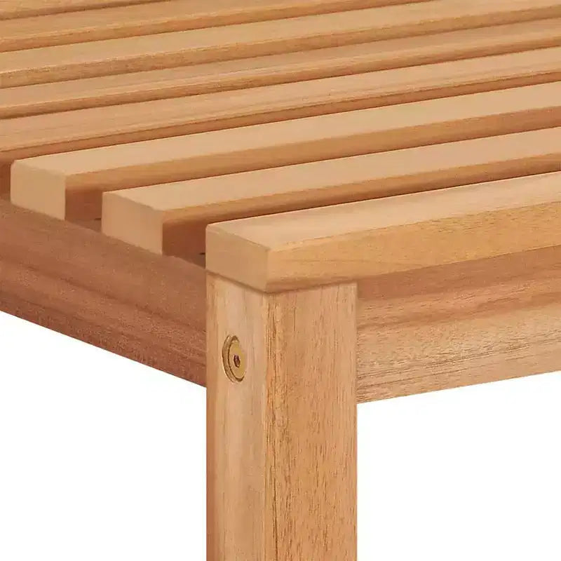 vidaXL Set da pranzo da giardino in legno massello di teak levigato, colore: Naturale