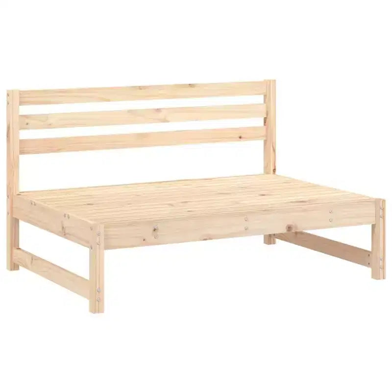vidaXL Set Lounge da Giardino Legno Naturale Legno Massello di Pino, Compensato Medio