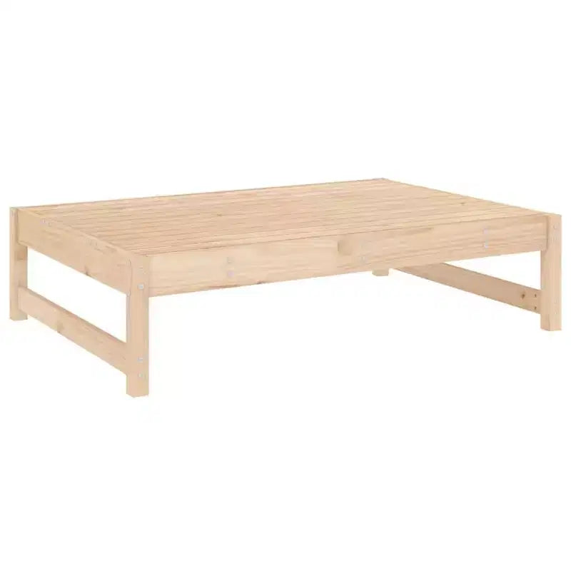 vidaXL Set Lounge da Giardino Legno Naturale Legno Massello di Pino, Compensato Medio