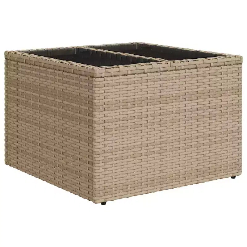 vidaXL Set Divani da Giardino Beige Rattan PE L:250 cm Materiali Resistenti ai Raggi UV