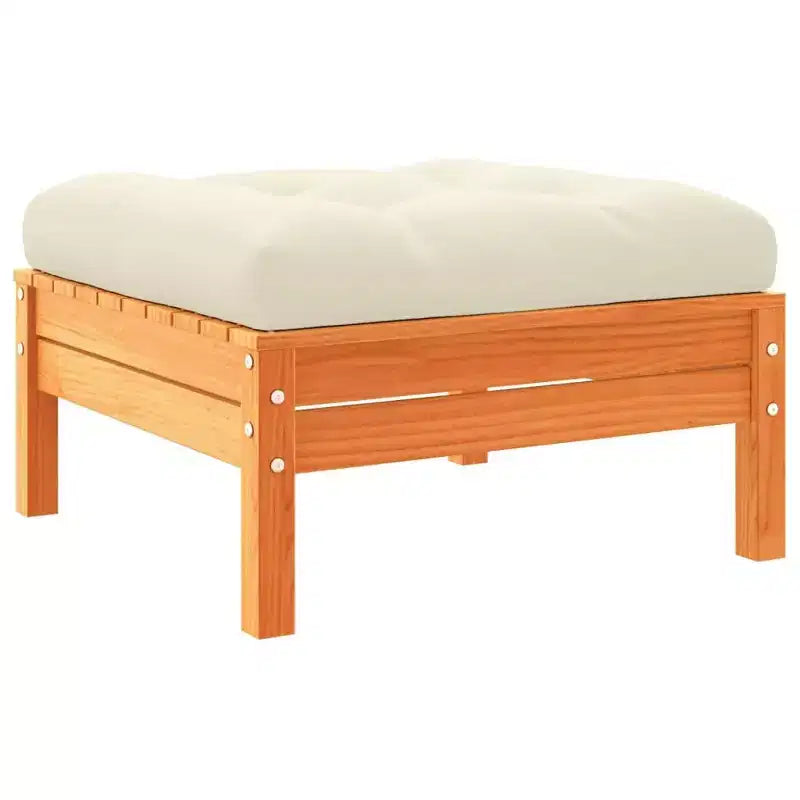 vidaXL Set Divani da Giardino Marrone Cera Legno Massello di Pino Grande Modulare