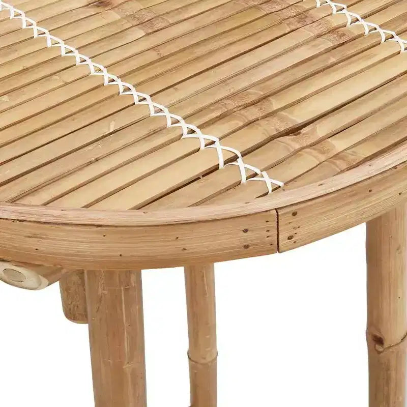 vidaXL Set Bar da Esterno in Bambù Naturale Medio Pieghevole