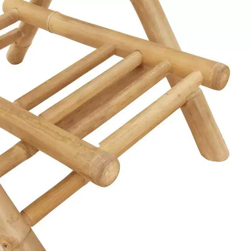 vidaXL Set Bar da Esterno in Bambù Naturale Medio Pieghevole