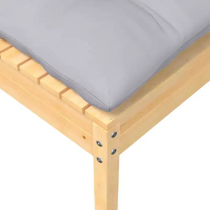 vidaXL Set Divani da Giardino 9 pz con Cuscini in Pino Massiccio - Marrone e Grigio