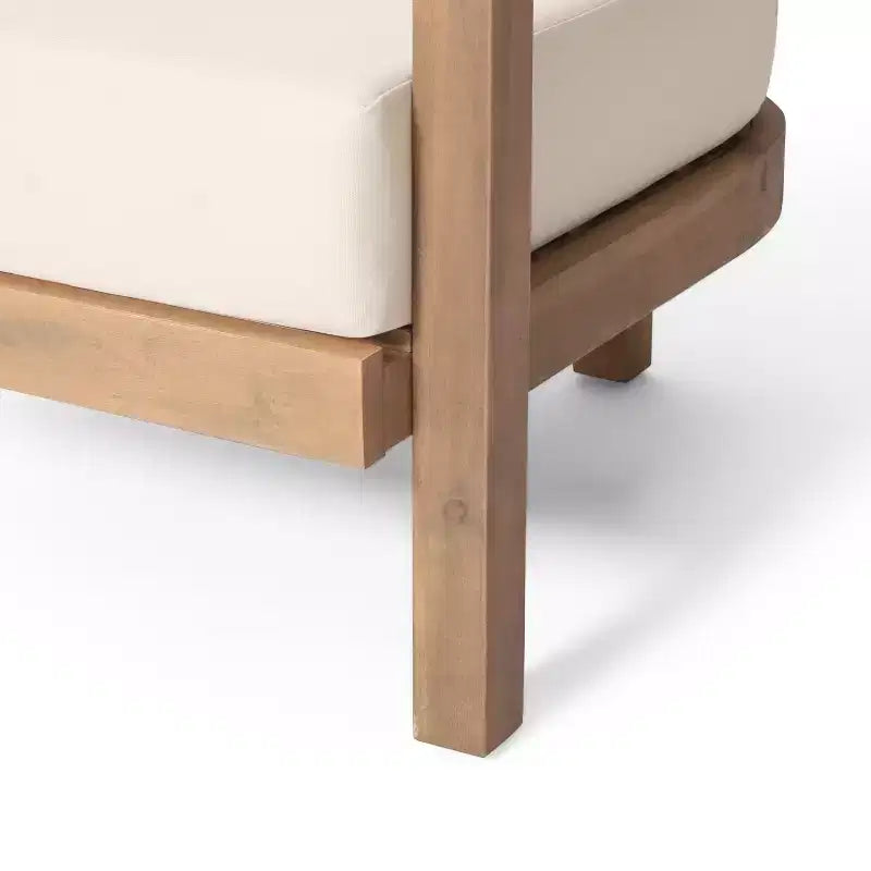 Christopher Knight Home Aston set da salotto per esterni a 4 posti in legno di acacia con cuscini