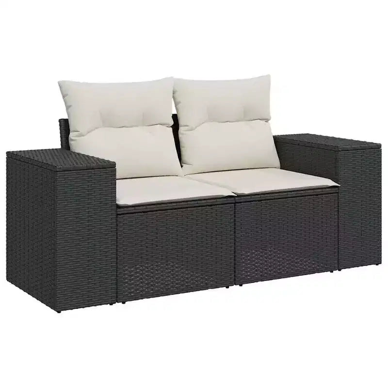vidaXL Salotto da Giardino con Cuscini 7 pz in Polyrattan