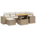 vidaXL Salotto da Giardino con Cuscini 7 pz in Polyrattan