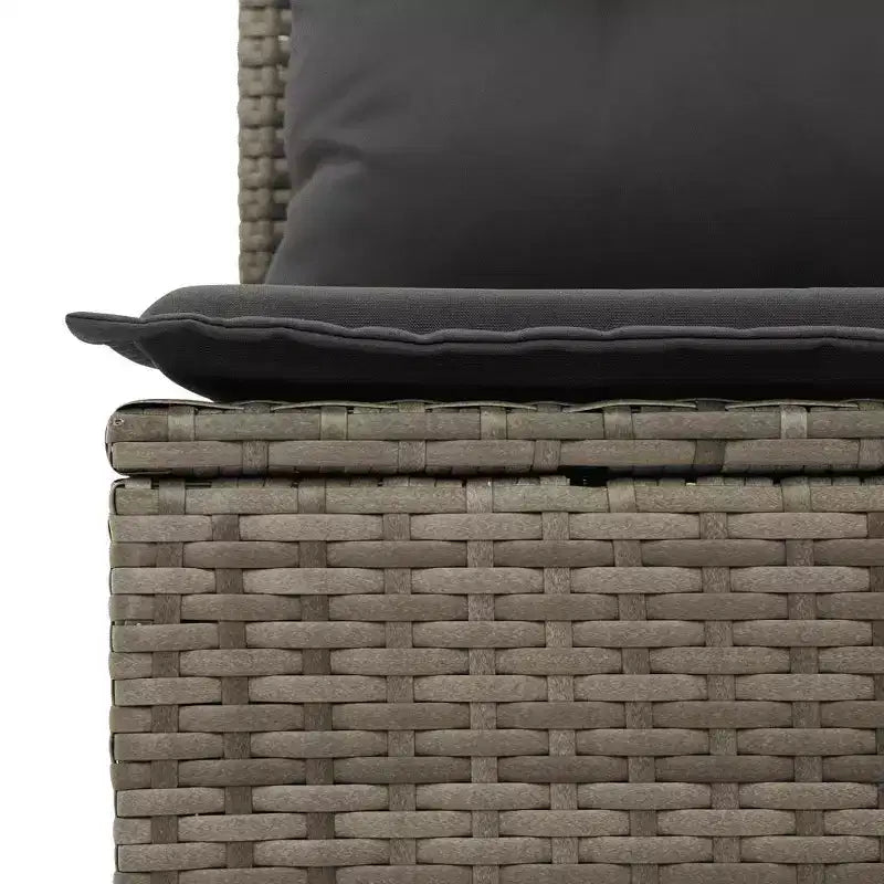 vidaXL Set Divano da Giardino a 4 Pezzi con Cuscini in Polyrattan e Acacia