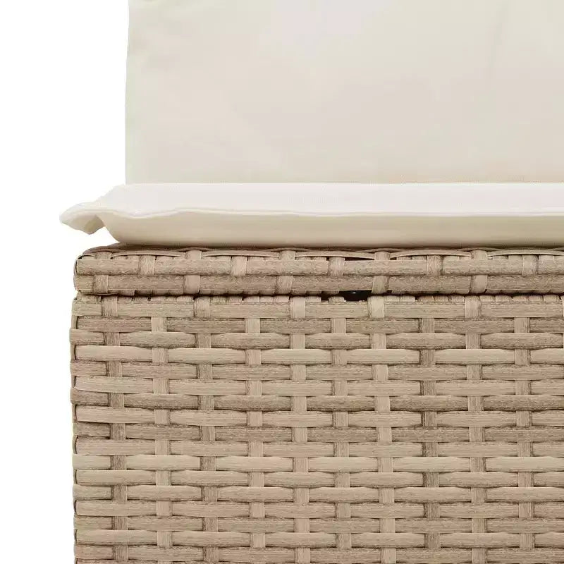 vidaXL Set Divano da Giardino a 4 Pezzi con Cuscini in Polyrattan e Acacia
