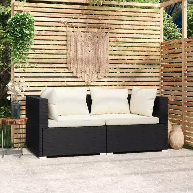 vidaXL Salotto da Giardino in PE Rattan Modulare Medio