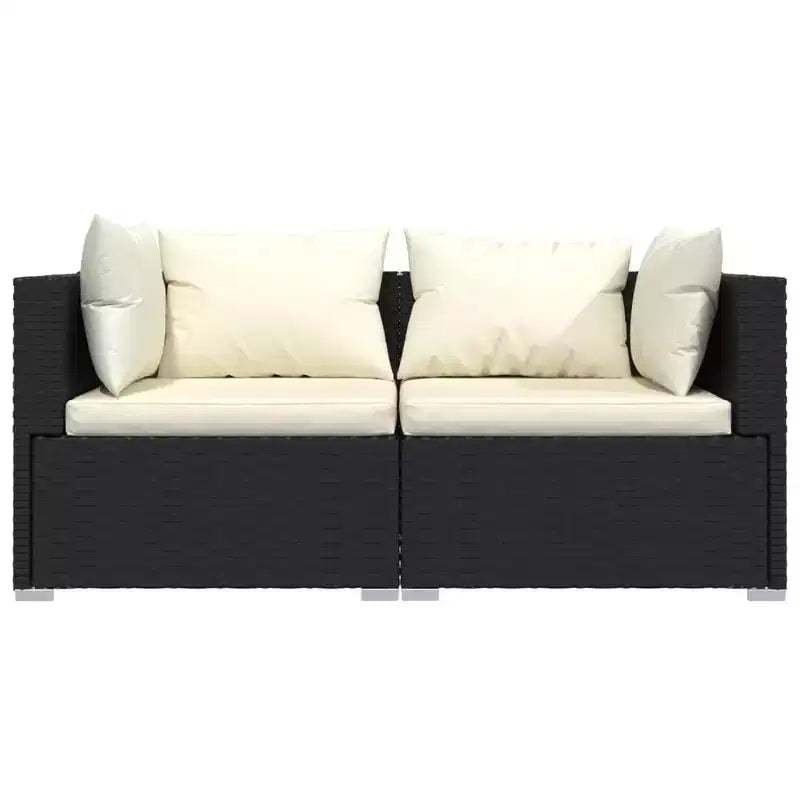 vidaXL Salotto da Giardino in PE Rattan Modulare Medio