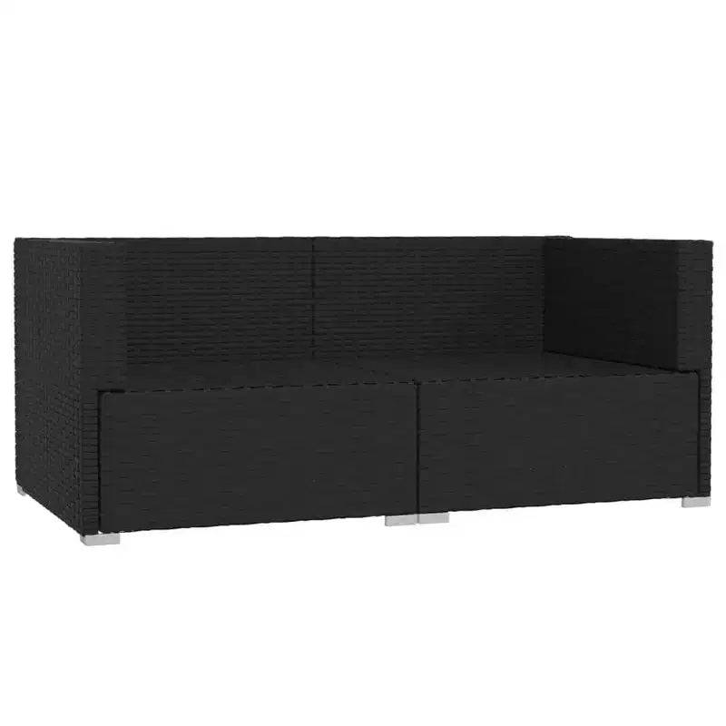 vidaXL Salotto da Giardino in PE Rattan Modulare Medio
