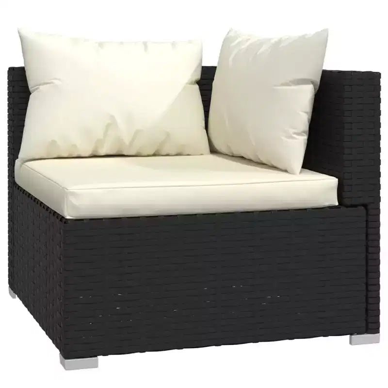vidaXL Salotto da Giardino in PE Rattan Modulare Medio